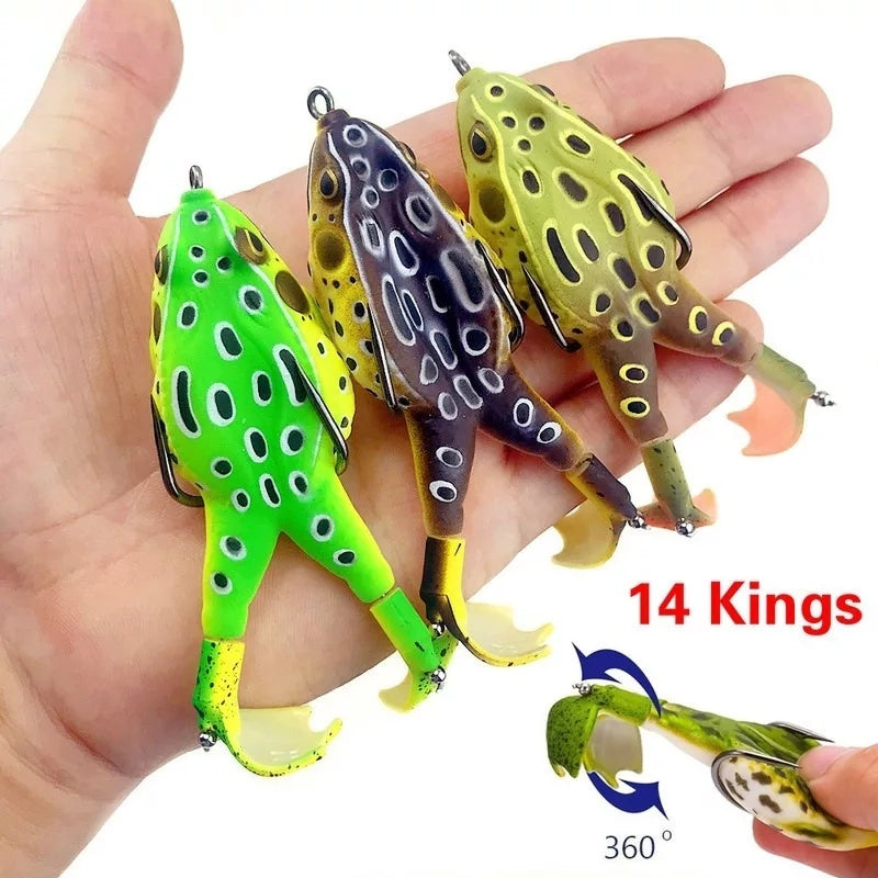 Topwater Frog Lure Bass Trout Fishing Lures Kit Set Realistic Prop Frog  Soft Swimbait Floating Bait with Weedless Hooks for Freshwater Saltwater -  China Fishing Tackle and Fishing Lure price