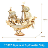 Robotime Boat & Ship Model 3D Wooden Puzzle Assembly Kit