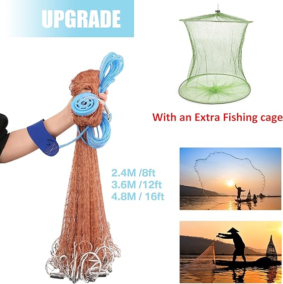 C_Saltwater Fishing Cast Net