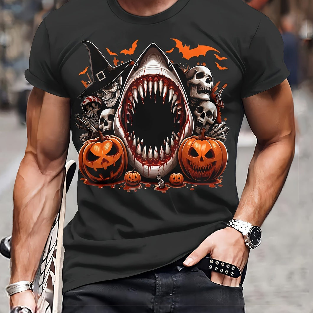 Shark & Pumpkin 3D Tee