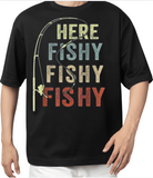 T-shirt Here Fishing