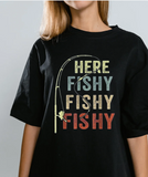 T-shirt Here Fishing