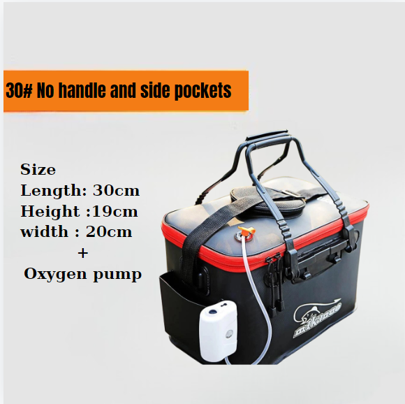 b_Foldable Waterproof Fishing Bucket-Live Fish Container