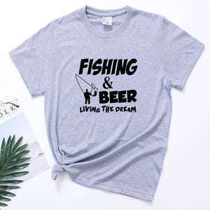 "Casual women's t-shirt for fishing lovers"
