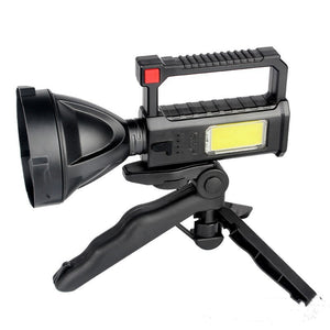 Strong light flashlight with bracket
