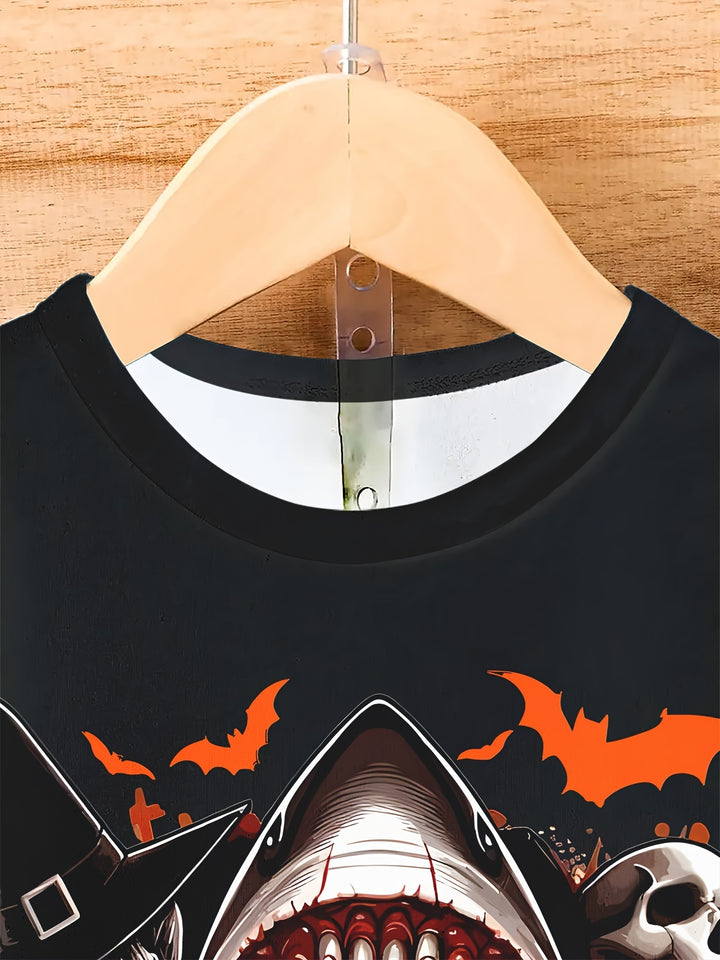 Shark & Pumpkin 3D Tee