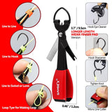 a Fishing tool quick knot tie and scissors