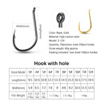 fish hooks 100pcs