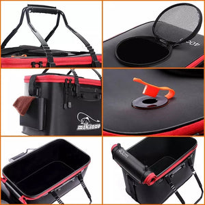 b_Foldable Waterproof Fishing Bucket-Live Fish Container