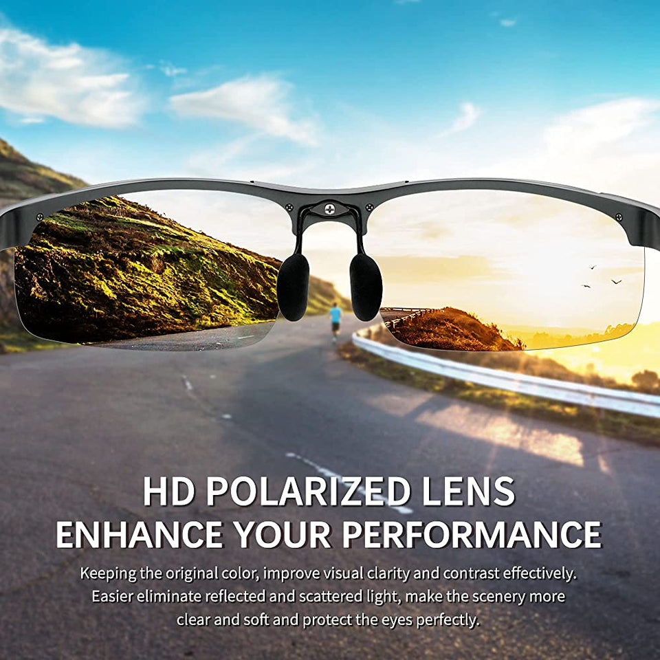 Photochromic sunglasses with polarized lens